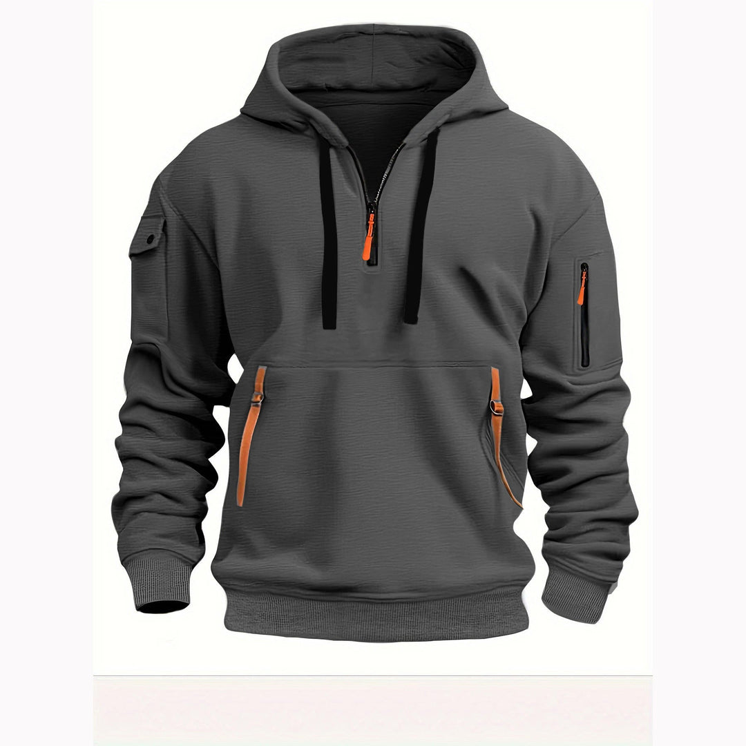Jordan | Men's Quarter-Zip Hoodie with Multiple Pockets