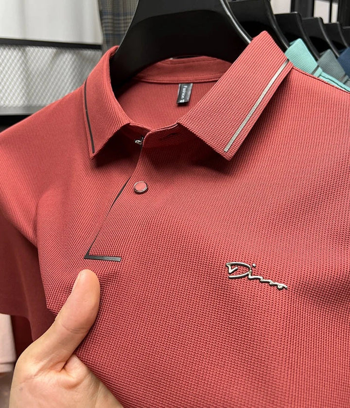 Leander | Men’s Oxford Collar Shirt with Subtle Pattern