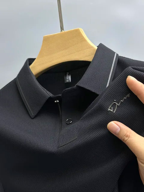 Leander | Men’s Oxford Collar Shirt with Subtle Pattern