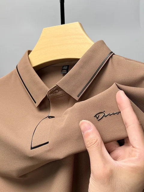 Leander | Men’s Oxford Collar Shirt with Subtle Pattern