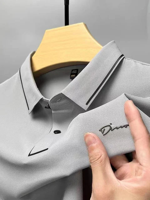 Leander | Men’s Oxford Collar Shirt with Subtle Pattern