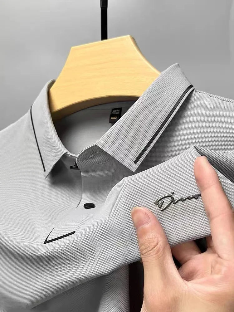 Leander | Men’s Oxford Collar Shirt with Subtle Pattern