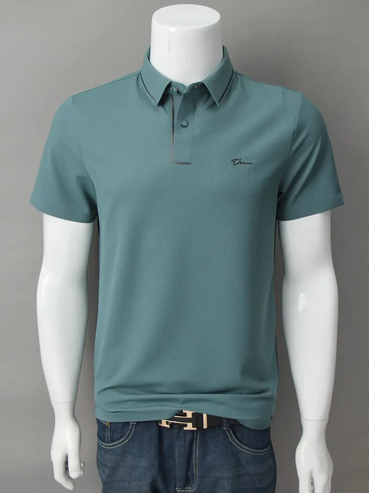 Leander | Men’s Oxford Collar Shirt with Subtle Pattern
