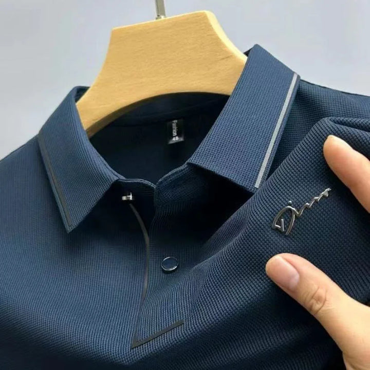 Leander | Men’s Oxford Collar Shirt with Subtle Pattern