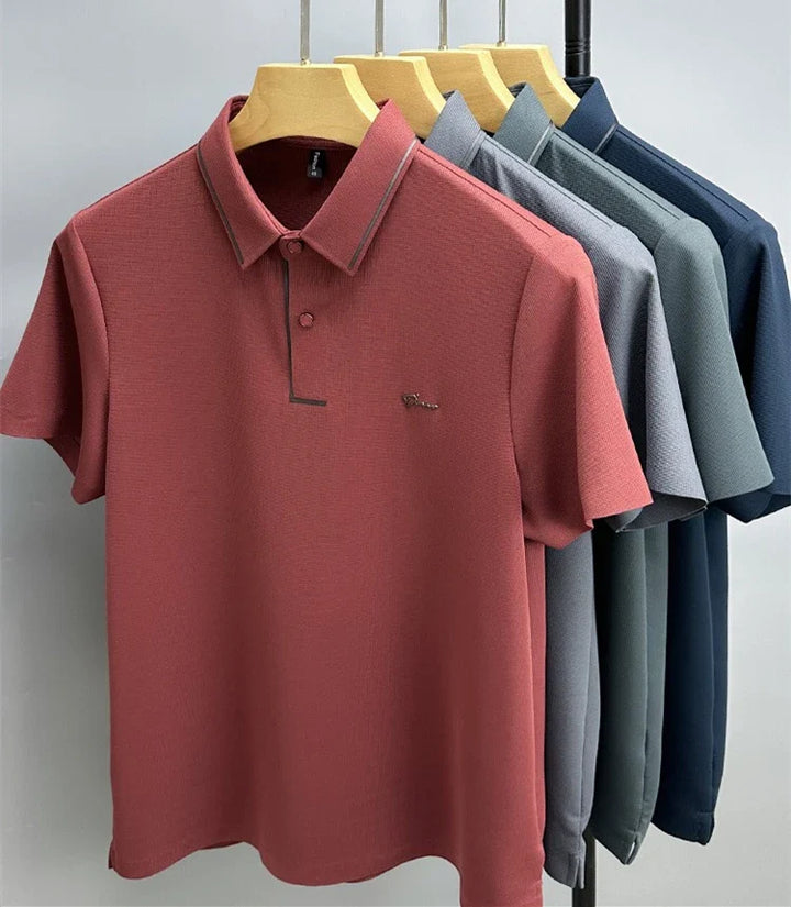 Leander | Men’s Oxford Collar Shirt with Subtle Pattern