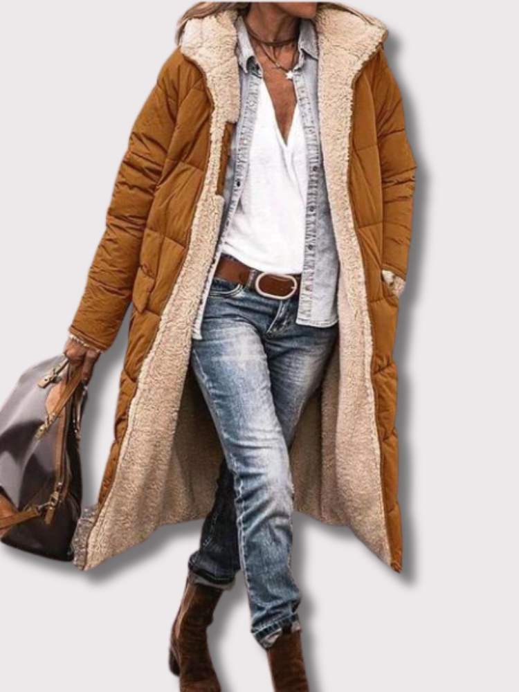 Elara | Women’s Reversible Long Puffer Jacket