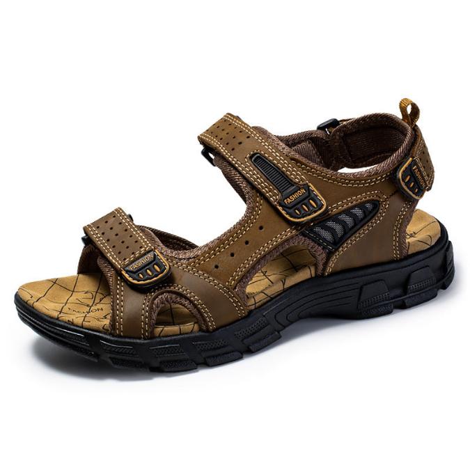 Theron | Men's Classic Buckle Leather Sandals