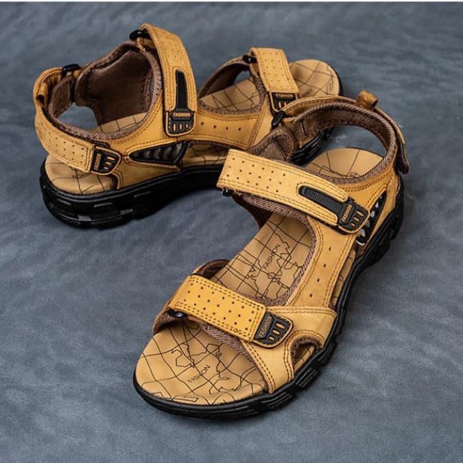 Theron | Men's Classic Buckle Leather Sandals