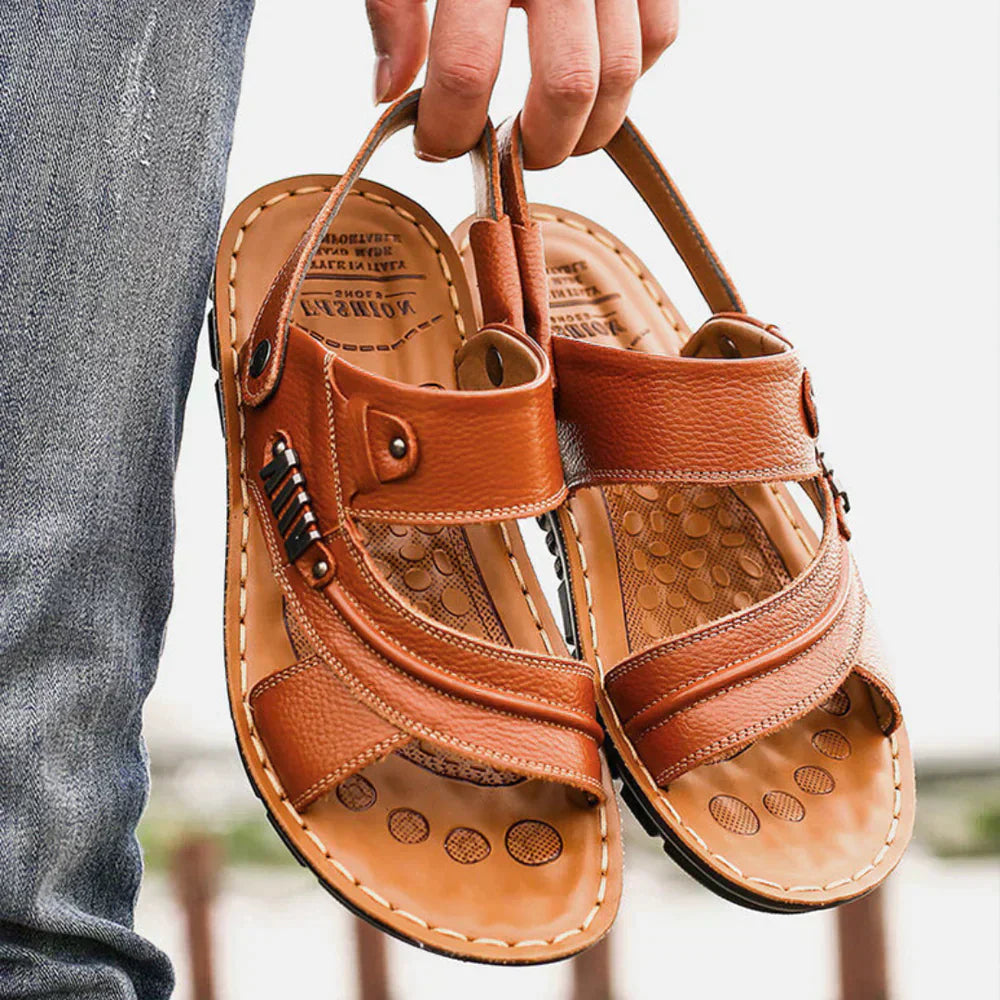 Orson | Men's Leather Open Toe Sandals