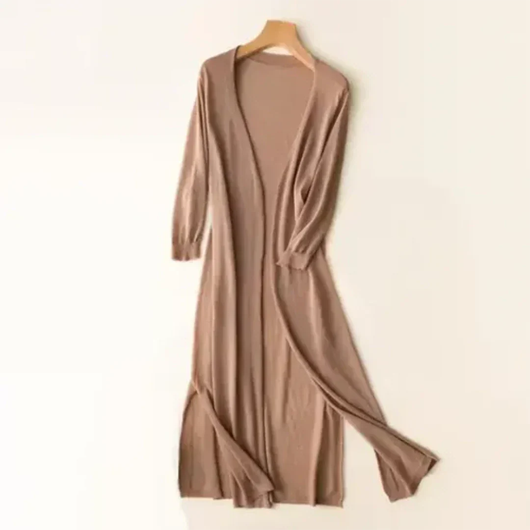 Virelle | Women’s Long Cardigan with Two Slit