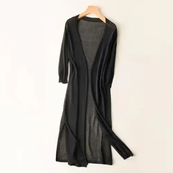 Virelle | Women’s Long Cardigan with Two Slit