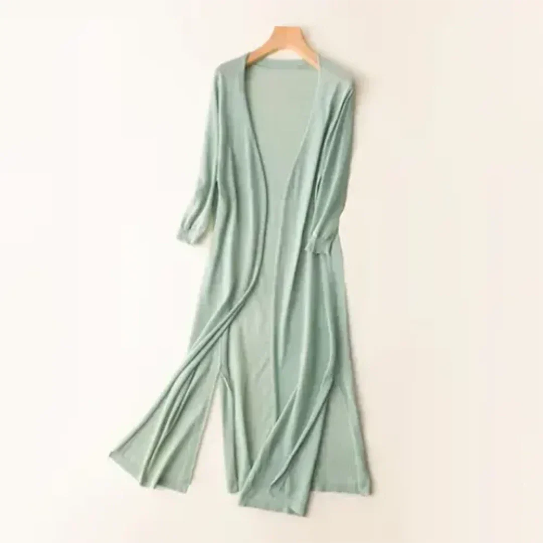 Virelle | Women’s Long Cardigan with Two Slit