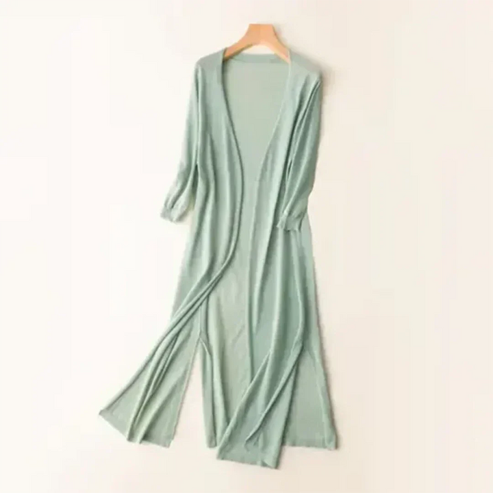 Virelle | Women’s Long Cardigan with Two Slit