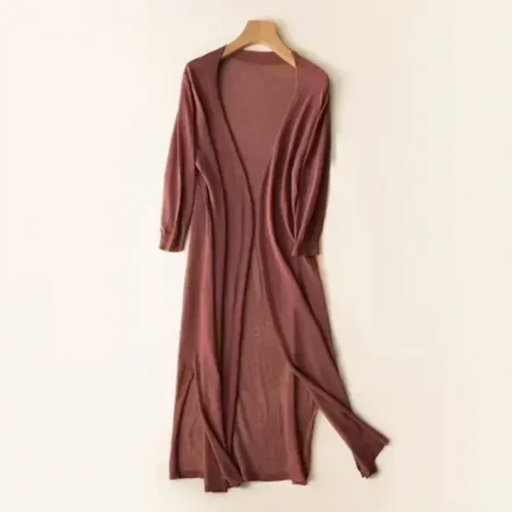Virelle | Women’s Long Cardigan with Two Slit