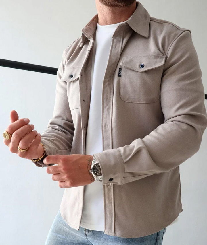 Marco | Men's Modern Fit Coat with Chest Pockets