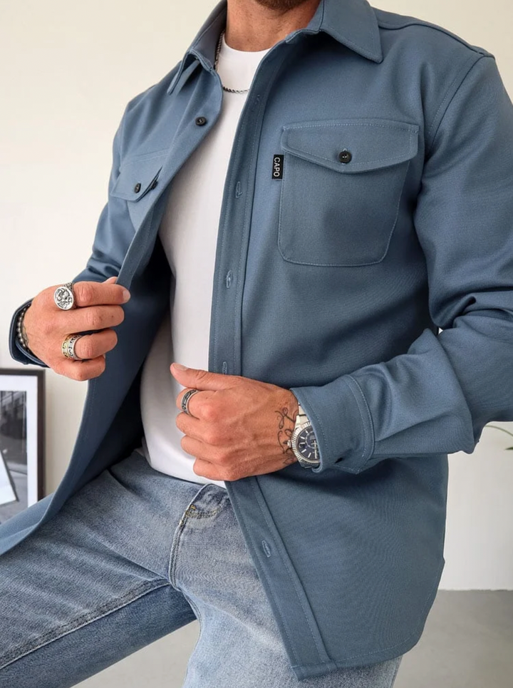 Marco | Men's Modern Fit Coat with Chest Pockets