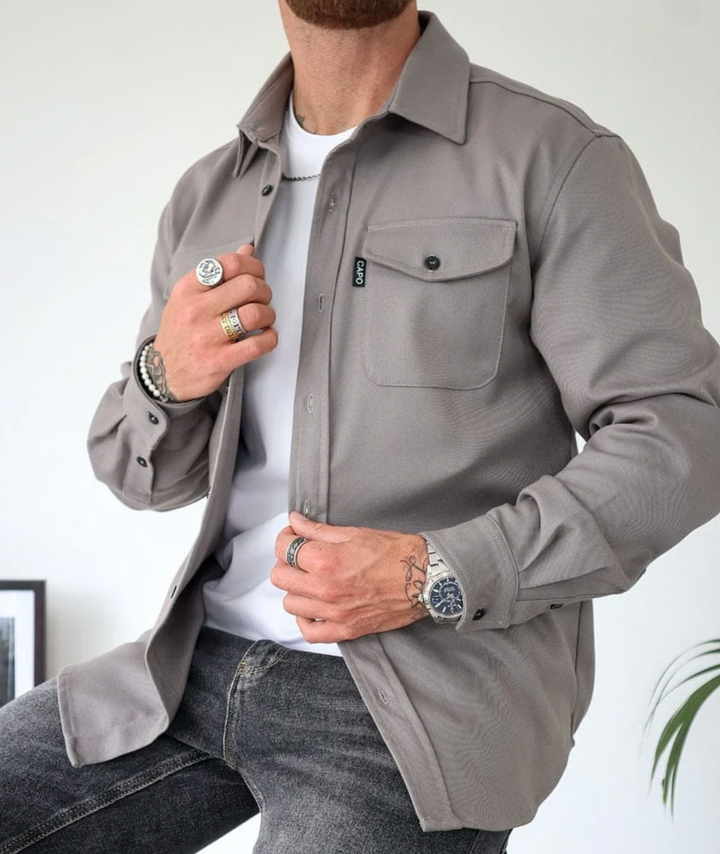 Marco | Men's Modern Fit Coat with Chest Pockets