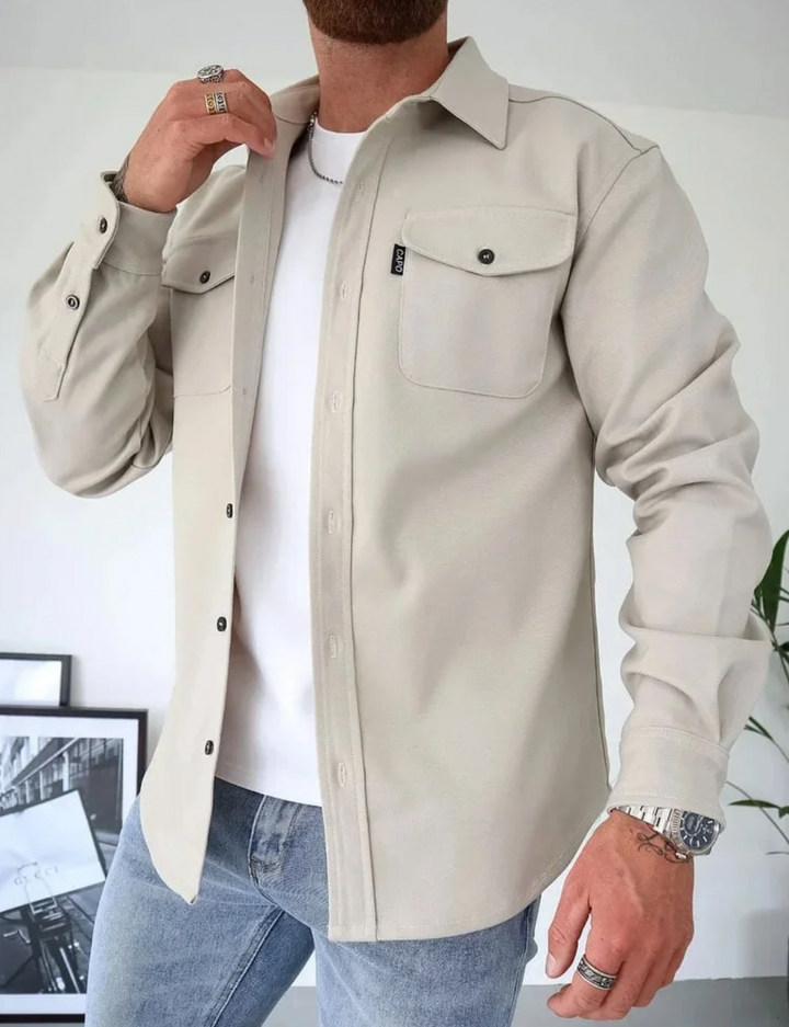 Marco | Men's Modern Fit Coat with Chest Pockets