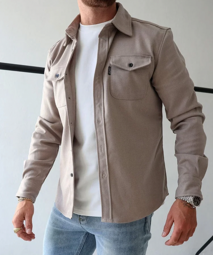 Marco | Men's Modern Fit Coat with Chest Pockets