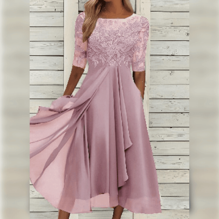 Elara | Women’s Elegant Midi Dress with Sequined