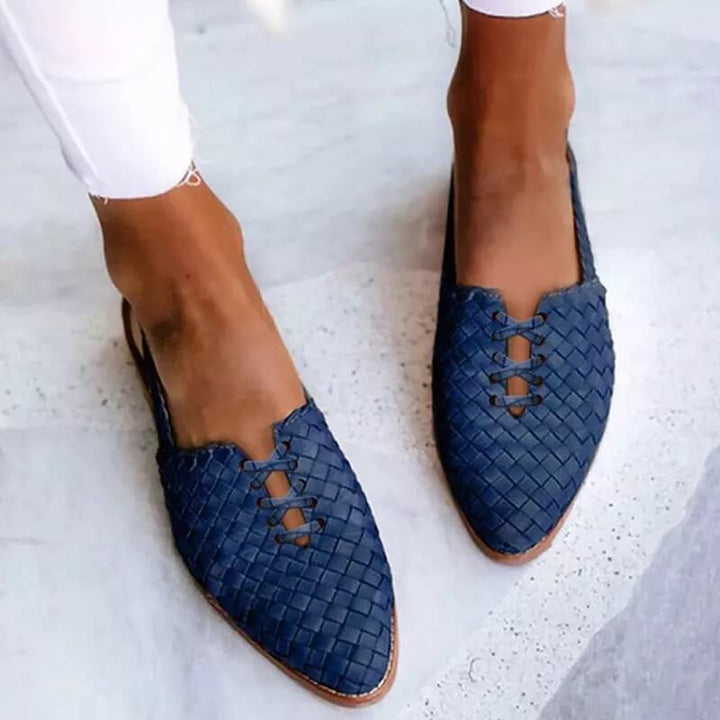 Alviera | Women’s Woven Pointed-Toe Slip-On Flats
