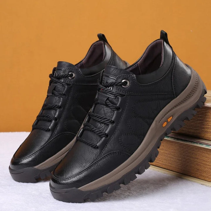 Brooks | Men’s Rugged Leather Lace-Up Shoes
