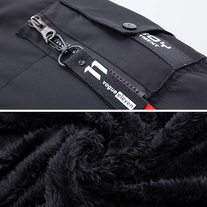 Sebastian | Men's Long Padded Winter Jacket with Fur Lined Hood