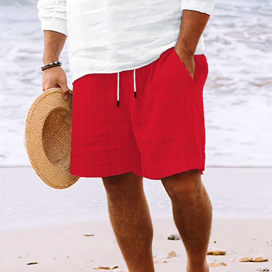 Seph | Men’s Textured Summer Shorts with Drawstring