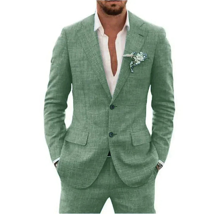 Warner| Men’s Tailored Linen Suit Set