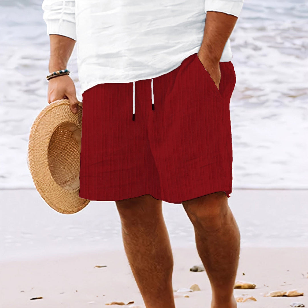 Seph | Men’s Textured Summer Shorts with Drawstring