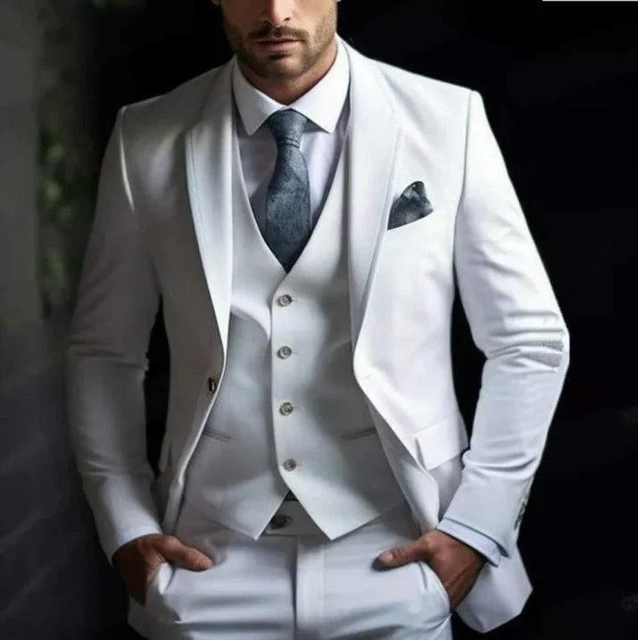 Victor | Men’s Elegant Three-Piece Wedding Suit