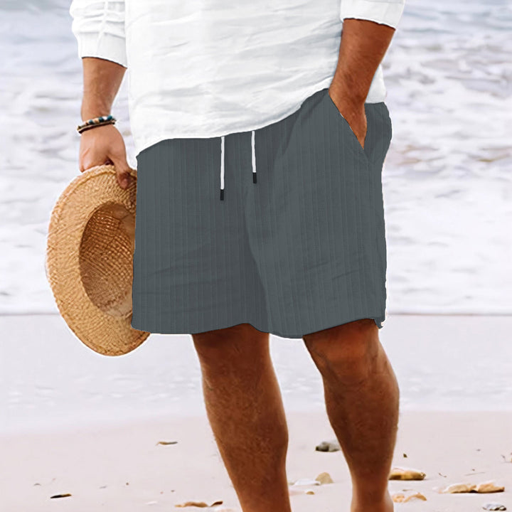 Seph | Men’s Textured Summer Shorts with Drawstring