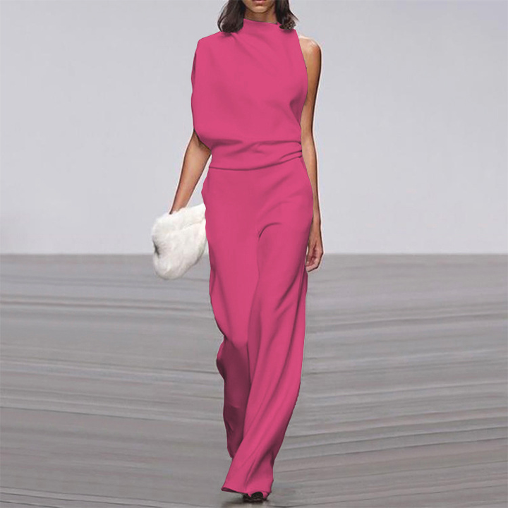 Somalya | Women's Asymmetrical Style Jumpsuit with Sleeveless