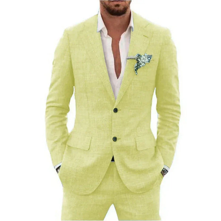Warner| Men’s Tailored Linen Suit Set