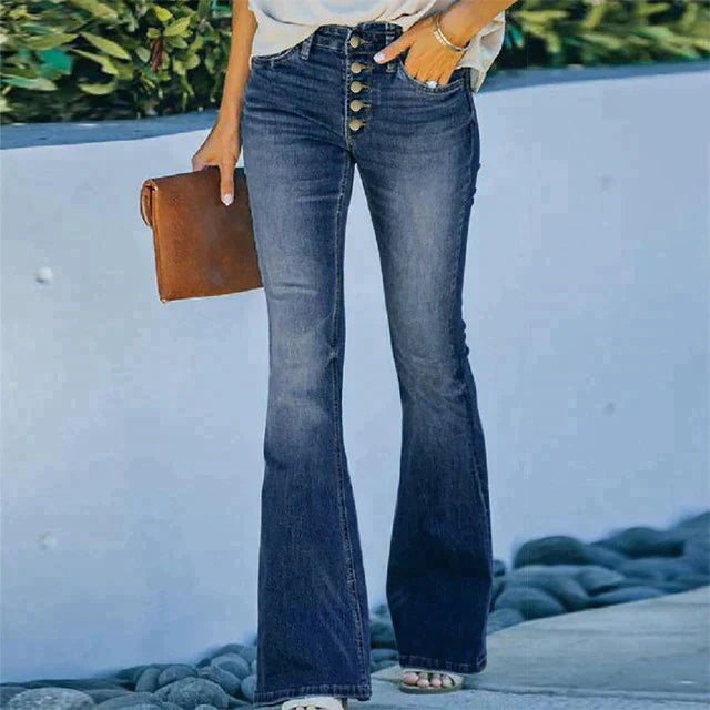 Denisse | Women’s Stretch Slim Fit Flare Jeans