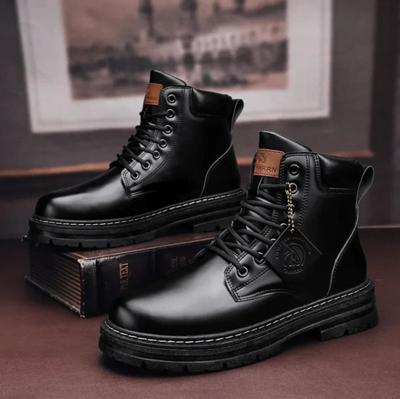 Bennett | Men’s Leather Boots with Padded Collar