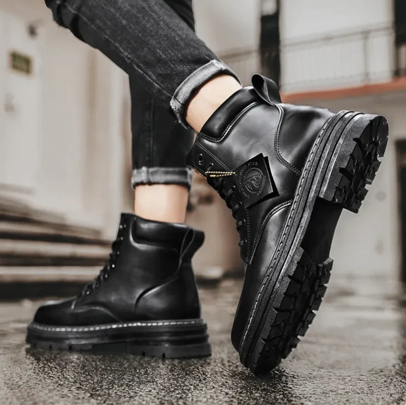 Bennett | Men’s Leather Boots with Padded Collar