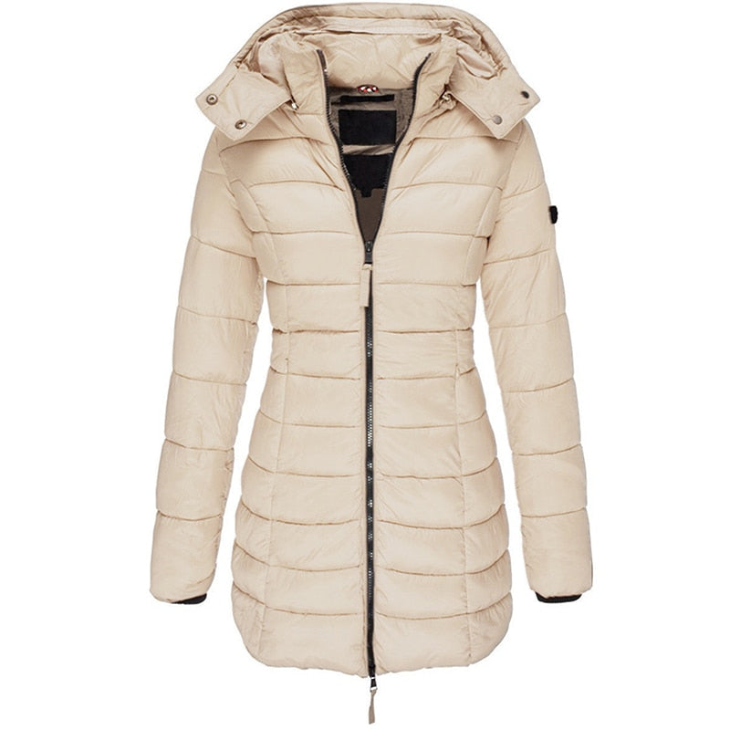 Felissa | Women's Long Down-Filled Hooded Parka Coat