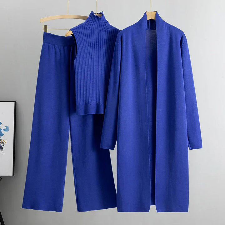 Sharon | Women’s Three-Piece Cardigan and Trousers Set
