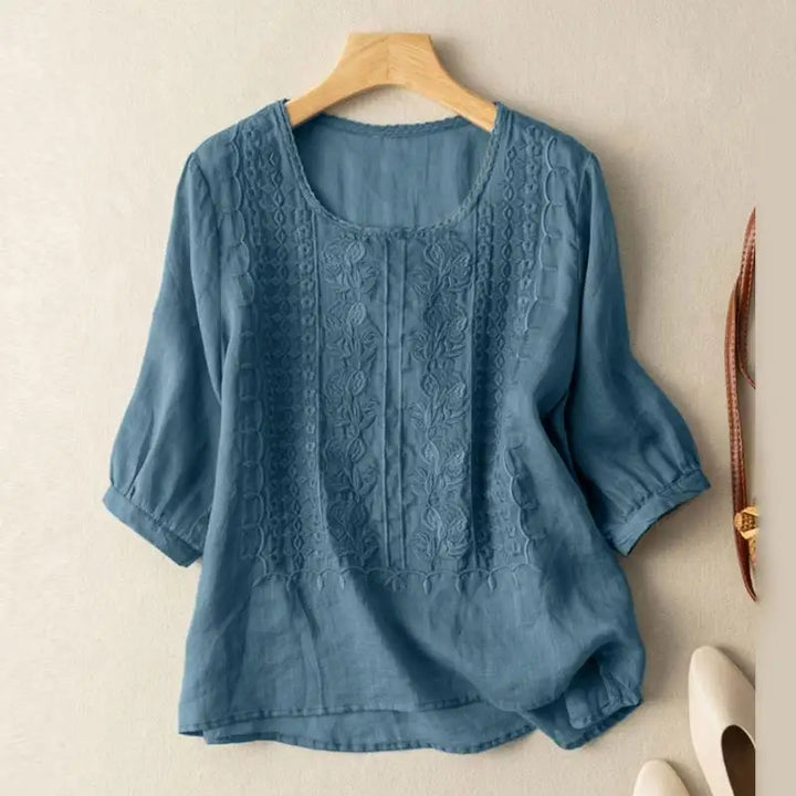 Yelena | Women's Embroidered Long Sleeve Blouse