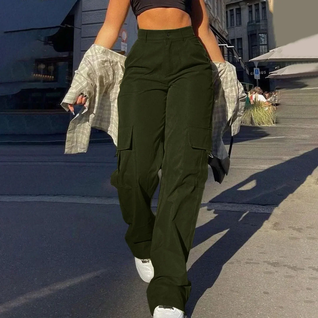 Kiara | Women’s High-Waist Cargo Trousers