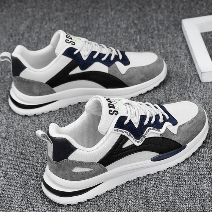 Roger | Men’s Color Block Lace-Up Sneakers