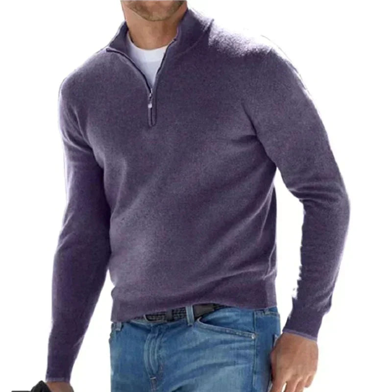 Brenner | Men’s Slim Fit Sweater with Half-Zip