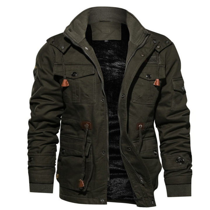 Korvin | Men's Fleece‑Lined Outdoor Jacket with Pockets and Drawstrings