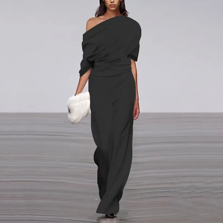 Lumina | Women’s Elegant Spring Jumpsuit with Asymmetrical Style