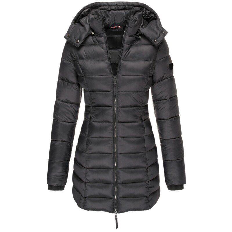 Felissa | Women's Long Down-Filled Hooded Parka Coat