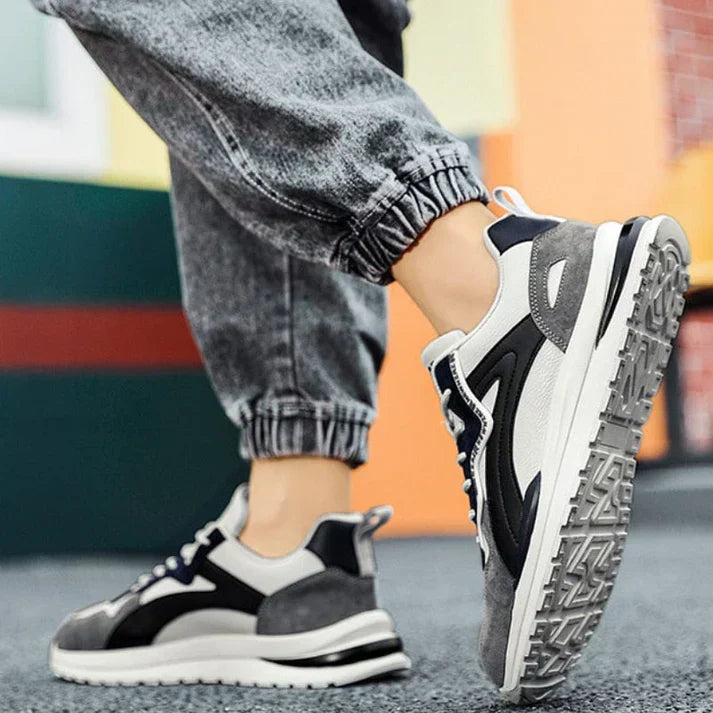 Roger | Men’s Color Block Lace-Up Sneakers