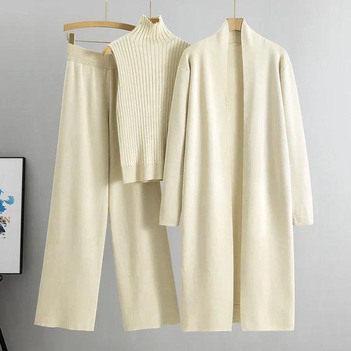 Sharon | Women’s Three-Piece Cardigan and Trousers Set