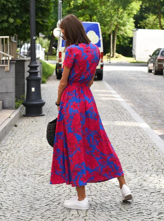 Maelle | Women’s Lightweight Floral Dress with Wrap Style