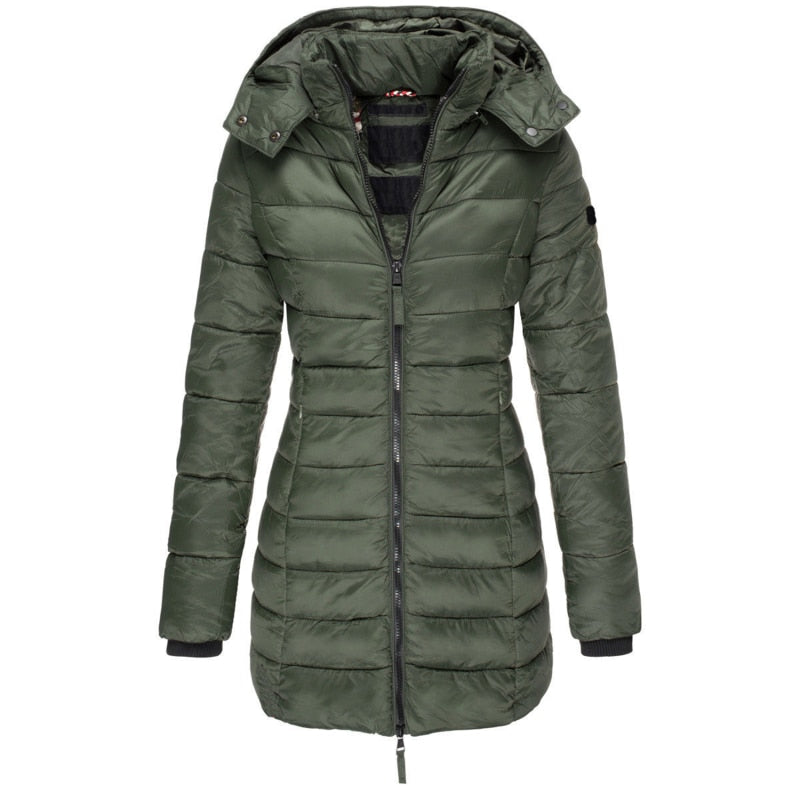 Felissa | Women's Long Down-Filled Hooded Parka Coat